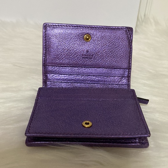 Authentic 2018 Gucci Small Wallet floral Lining Interior - Picture 8 of 16